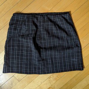 stripped black skirt